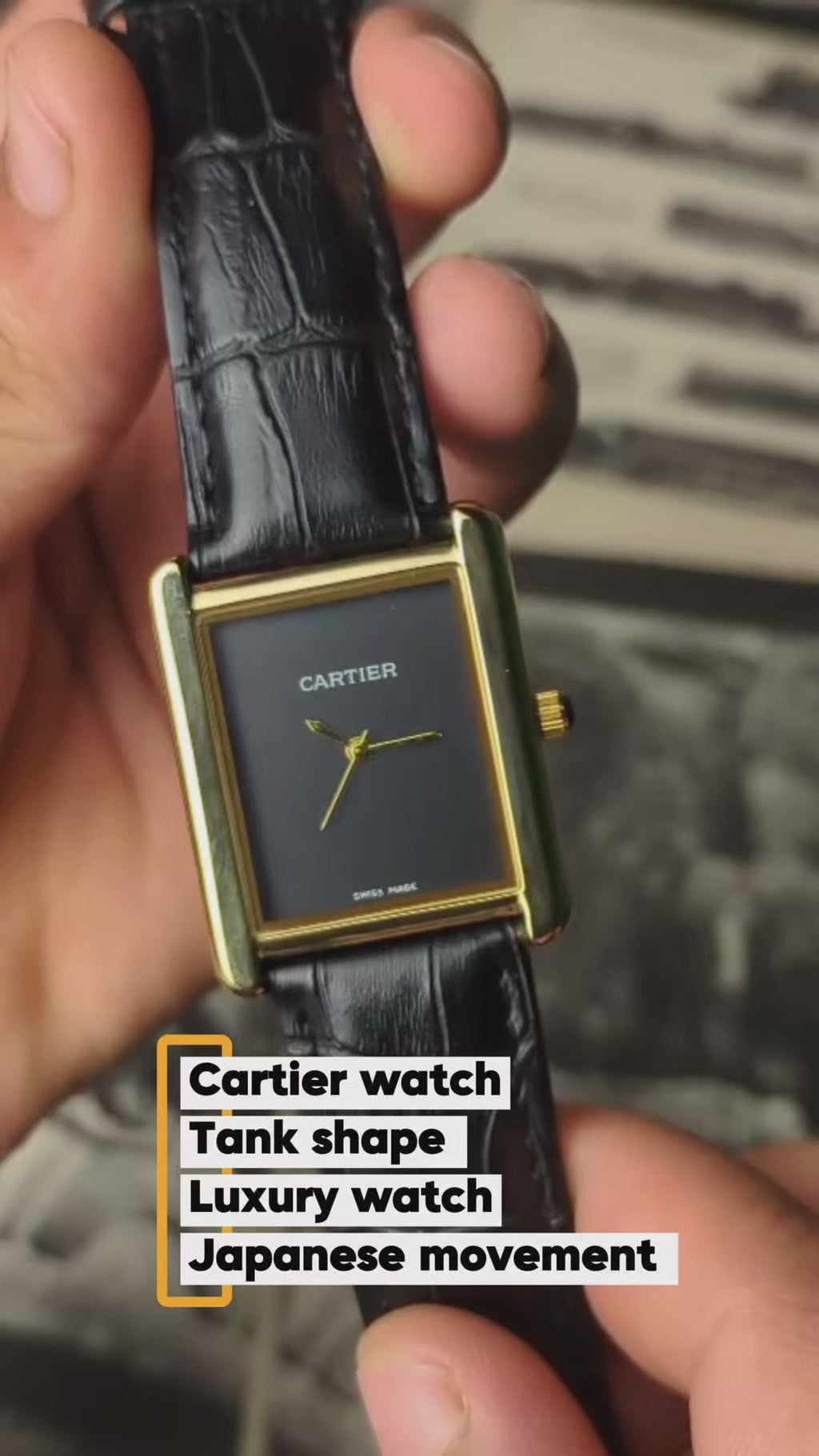 Cartier Tank - Like Original - Japanese Movement Leather Straps 32mm